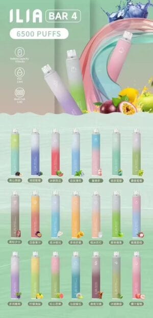 ILIA哩啞四代拋棄6500口02 ILIA哩啞四代拋棄式6500口可充電 / 利亞絕美21色口味登場