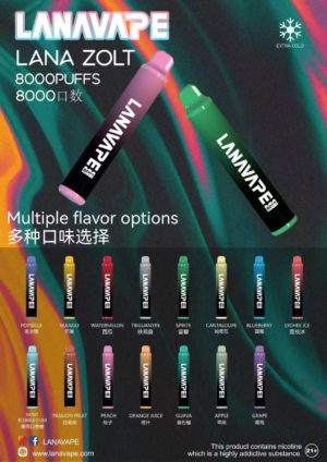 LANA ZOLT拋棄式8000口 LANA ZOLT拋棄式8000口一次性 (可充電)