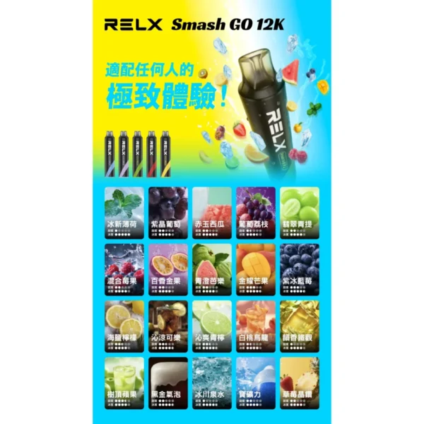 RELX悅刻一次式12000口 / 全球熱賣極致體驗